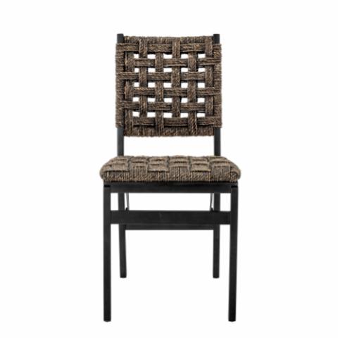 Manel Dining Chair, Black, Water Hyacinth