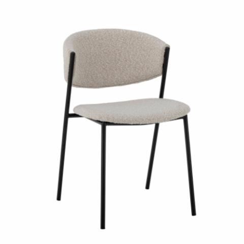 Marlo Dining Chair, White, Polyester