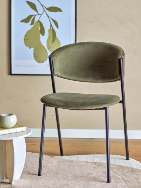 Marlo Dining Chair, Green, Recycled Polyester