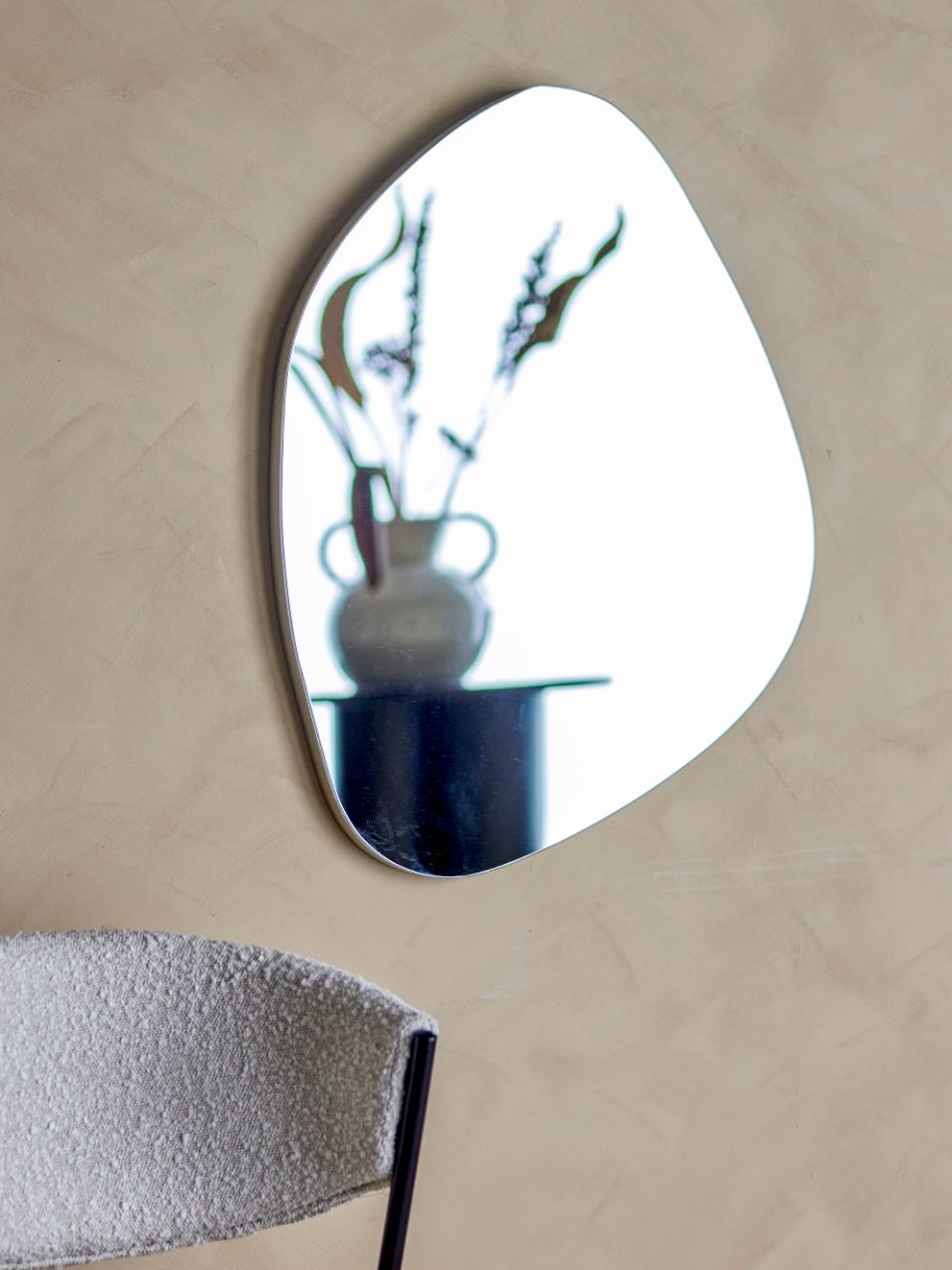 Aimie Wand-Spiegel, Silber, Glas