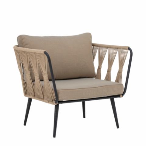Pavone Lounge Chair, Brown, Metal