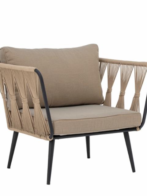Pavone Lounge Chair, Brown, Metal