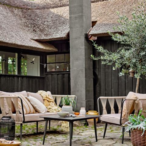 Pavone Fire-resistant Canapé, Marron, Métal