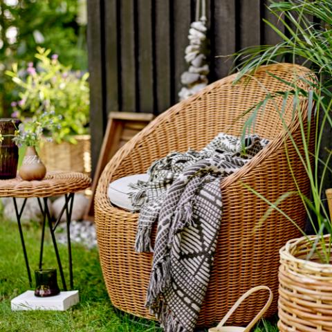 Roccas Table basse, Marron, Polyrattan