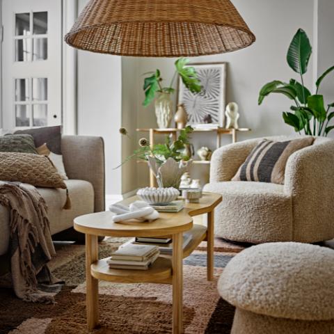 Bocca Chaise de salon, Nature, Polyester