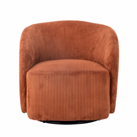 Pradi Lounge Chair, Orange, Polyester