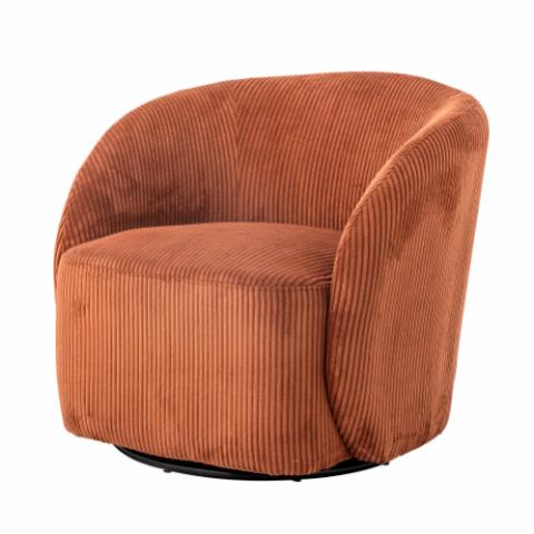 Pradi Chaise de salon, Orange, Polyester
