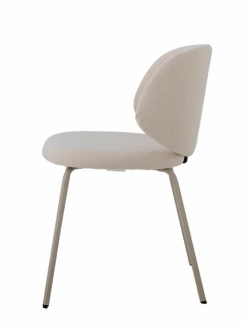 Ponte Chaise de salle à manger, Gris, Polyester