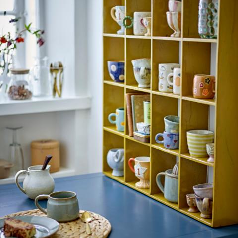 Bekka Shelf, Yellow, Reclaimed Wood