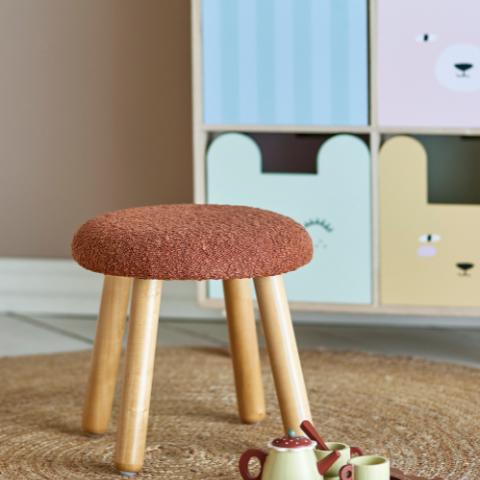 Aksel Tabouret, Marron, Polyester