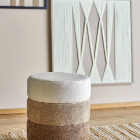 Bilbao Pouf, Marron, Polyester