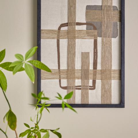 Bie Déco murale, Marron, Coton