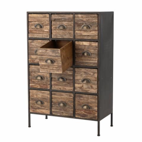 Matteo Drawers, Black, Metal
