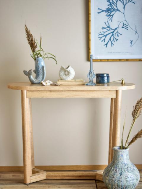Serrone Table console, Nature, Bois d'hévéa