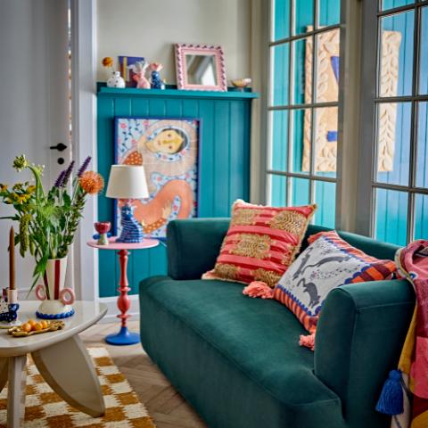 Morgan Sofa, Green, Polyester