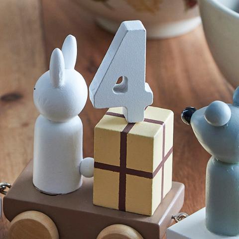 Junaid Décoration d'anniversaire, Blanc, FSC®100%, MDF