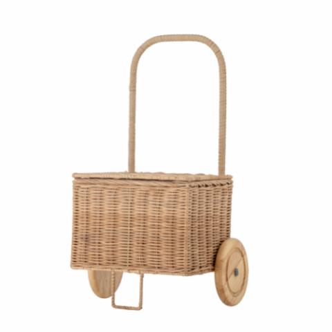 Penne Kuffert m/hjul, Natur, Rattan