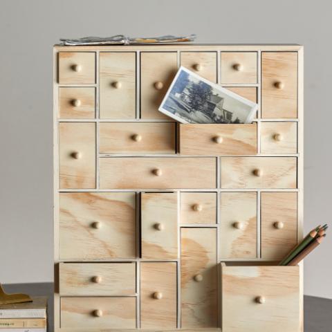 Valery Boîte de rangement, Nature, FSC® 100% , Pine