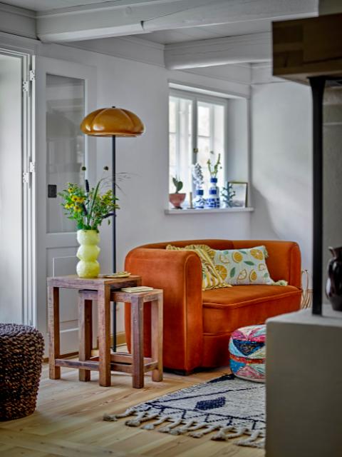 Galen Side Table, Brown, Reclaimed Wood