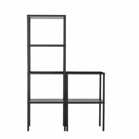 Loups Bookcase, Black, Metal