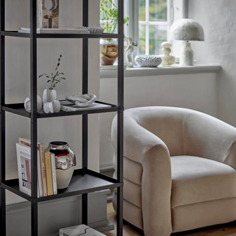 Loups Bibliothèque, Noir, Métal