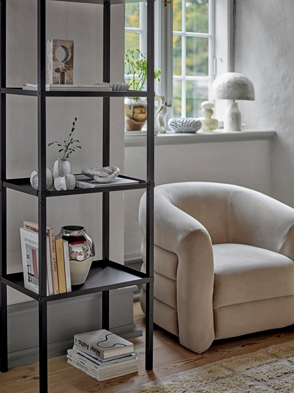 Loups Bücherregal, Schwarz, Eisen