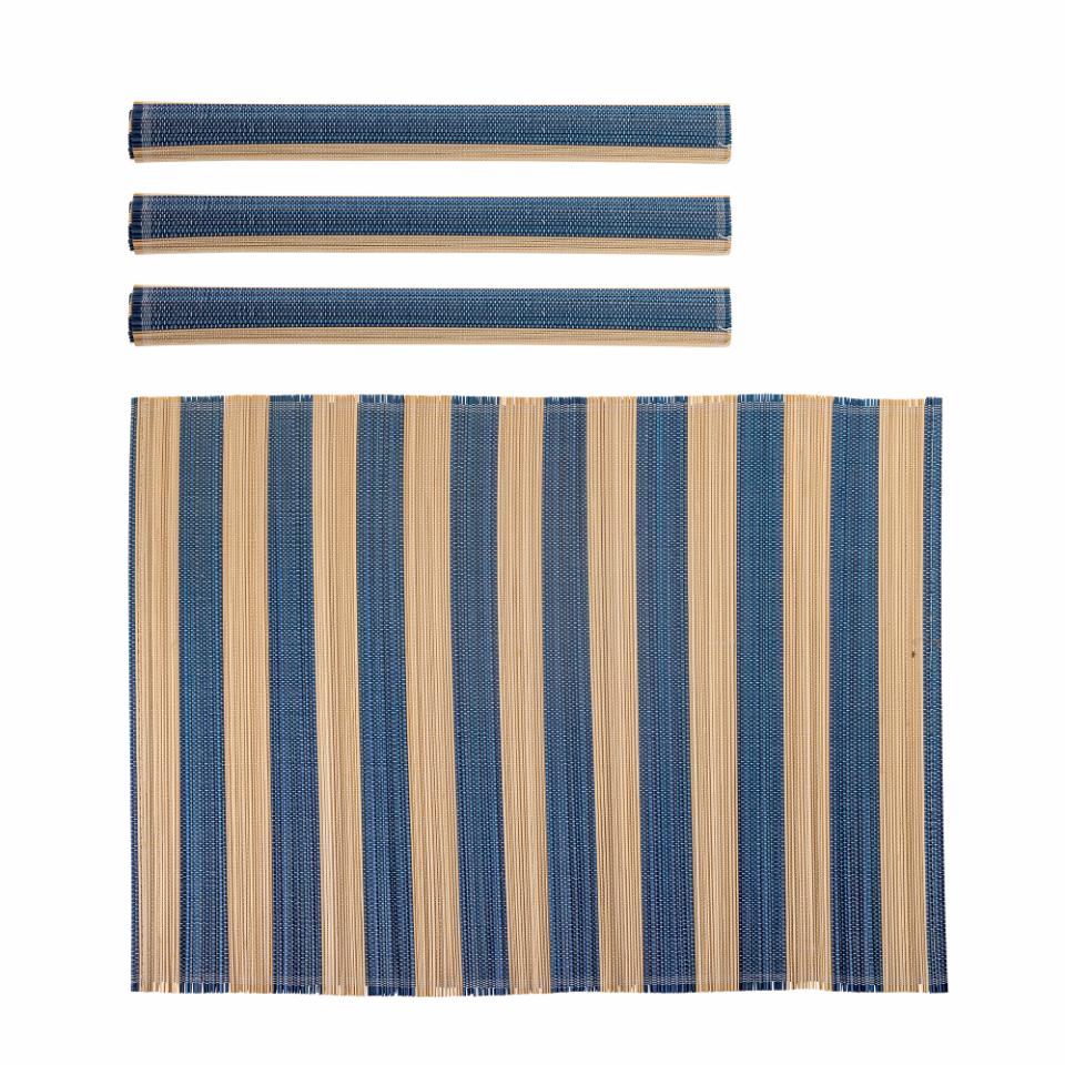 Marola Platzdeckchen, Blau, Bambus