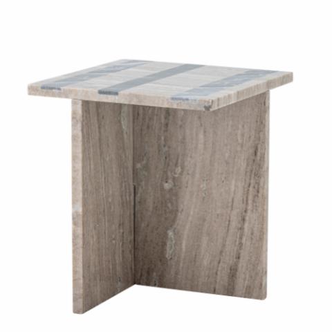 Clea Table d'appoint, Marron, Marbre
