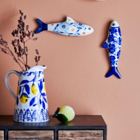 Dunne Wall Decor, Blue, Stoneware