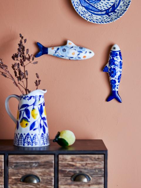 Dunne Wall Decor, Blue, Stoneware