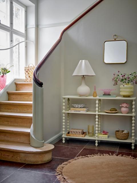Salino Console Table, White, Firwood