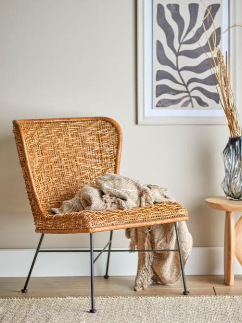 Somme Lounge Chair, Nature, Rattan