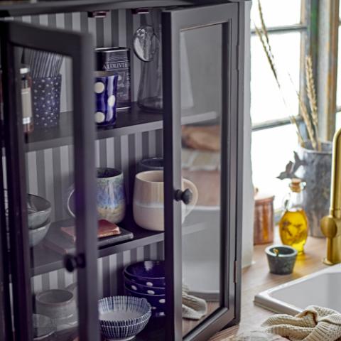 Hazem Cabinet, Black, Firwood