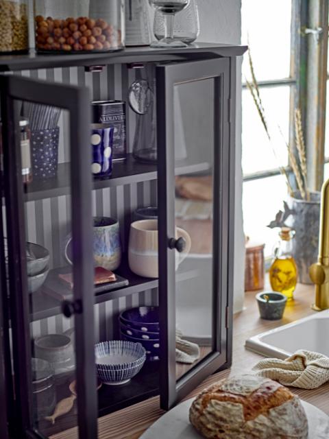 Hazem Armoire, Noir, Bois de sapin