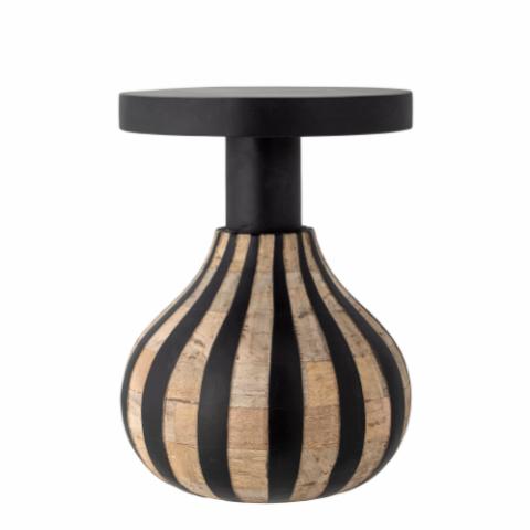 Aloise Side Table, Black, FSC 100%® Mango