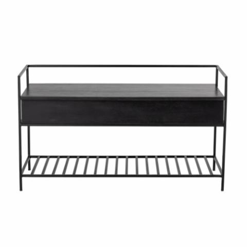 Abelone Bench, Black, FSC 100%® Mango