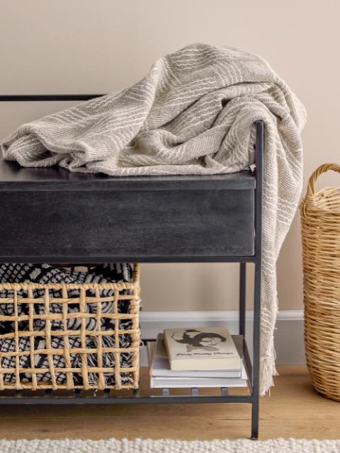 Abelone Bench, Black, FSC 100%® Mango