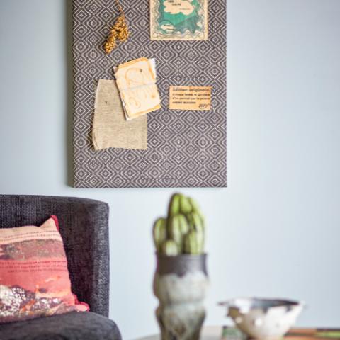 Rivalta Pin Board, Black, MDF