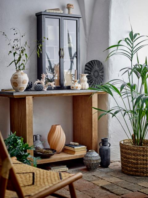 Riva Console Table, Brown, Firwood