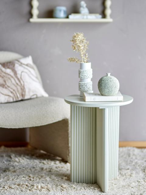 Edith Table d'appoint, Blanc, Bois de sapin