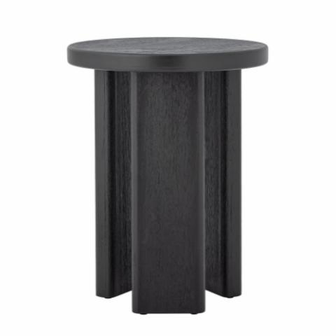 Mimola Side Table, Black, Firwood