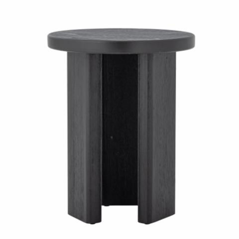 Mimola Side Table, Black, Firwood