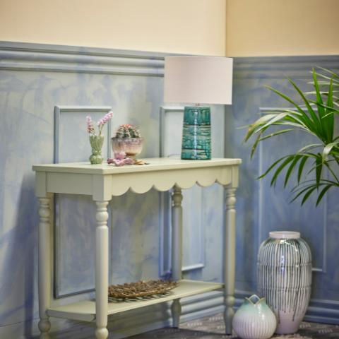 Salla Console Table, Green, Firwood