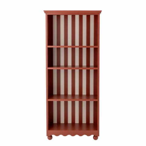 Sasha Bookcase, Red, MDF