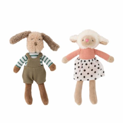 Sol & Teo Doll, Brown, Cotton