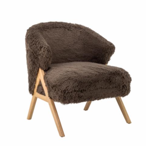 Camino Lounge Chair, Brown, FSC®100%, Rubberwood