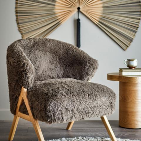 Camino Chaise longue, Marron, FSC®100%, Bois d'hévéa