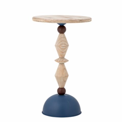 Mannelli Side Table, Blue, Firwood