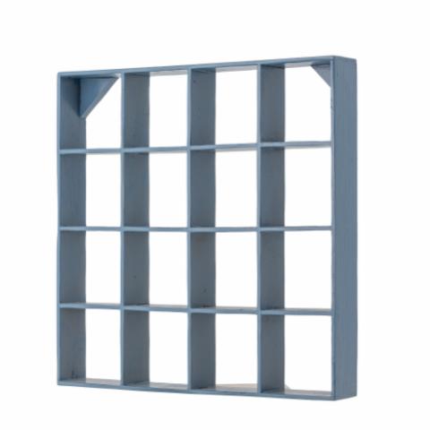 Bekka Shelf, Blue, Reclaimed Wood