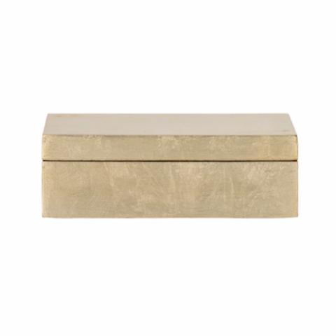 Nenon Boîte avec couvercle, Or, FSC®100%, MDF